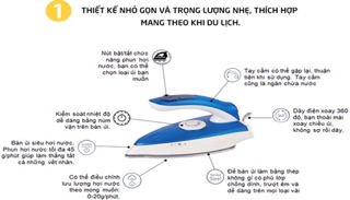 BÀN ỦI HƠI NƯỚC DU LỊCH MINI LOCK&LOCK - ENI321