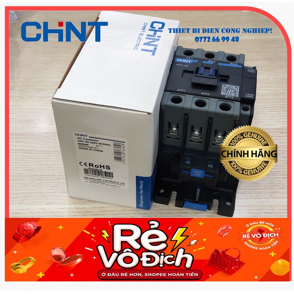 Contactor khởi động từ 50A NXC-50 Chint