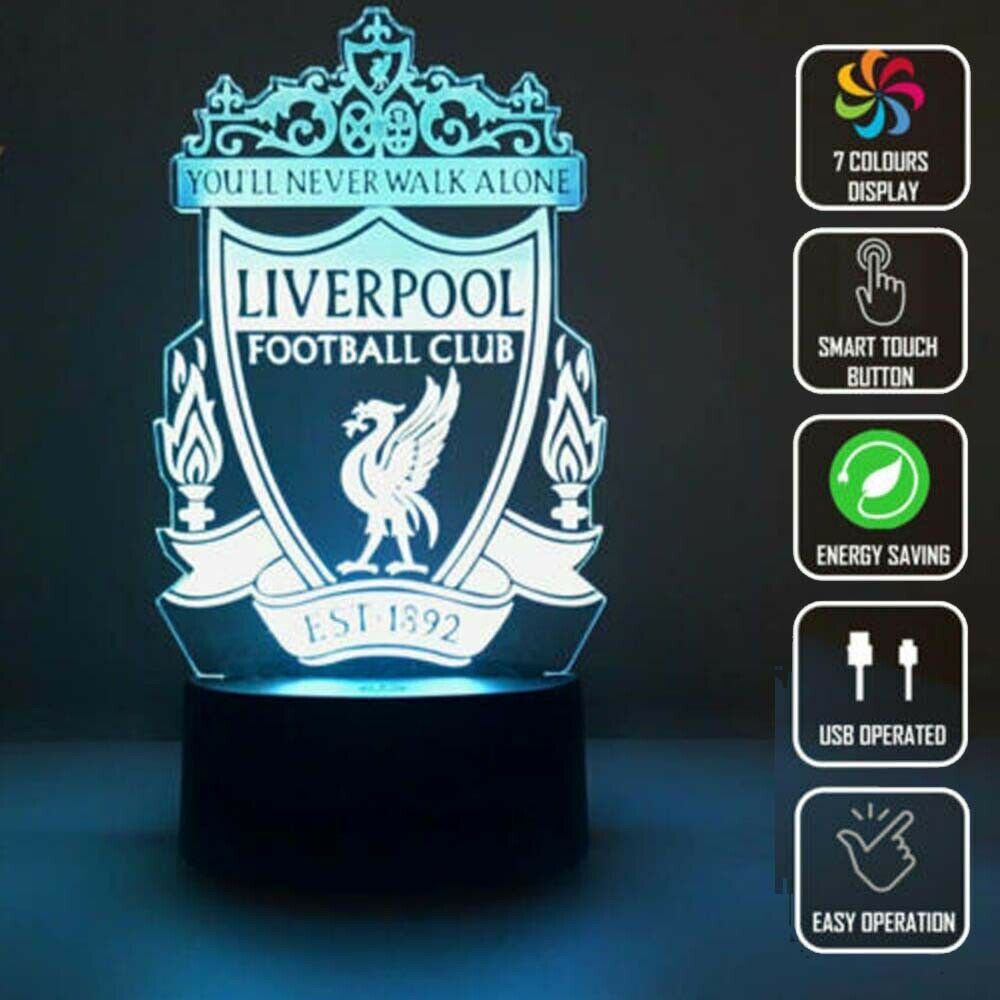 Đèn LED để bàn 7 màu hình đội bóng Liverpool