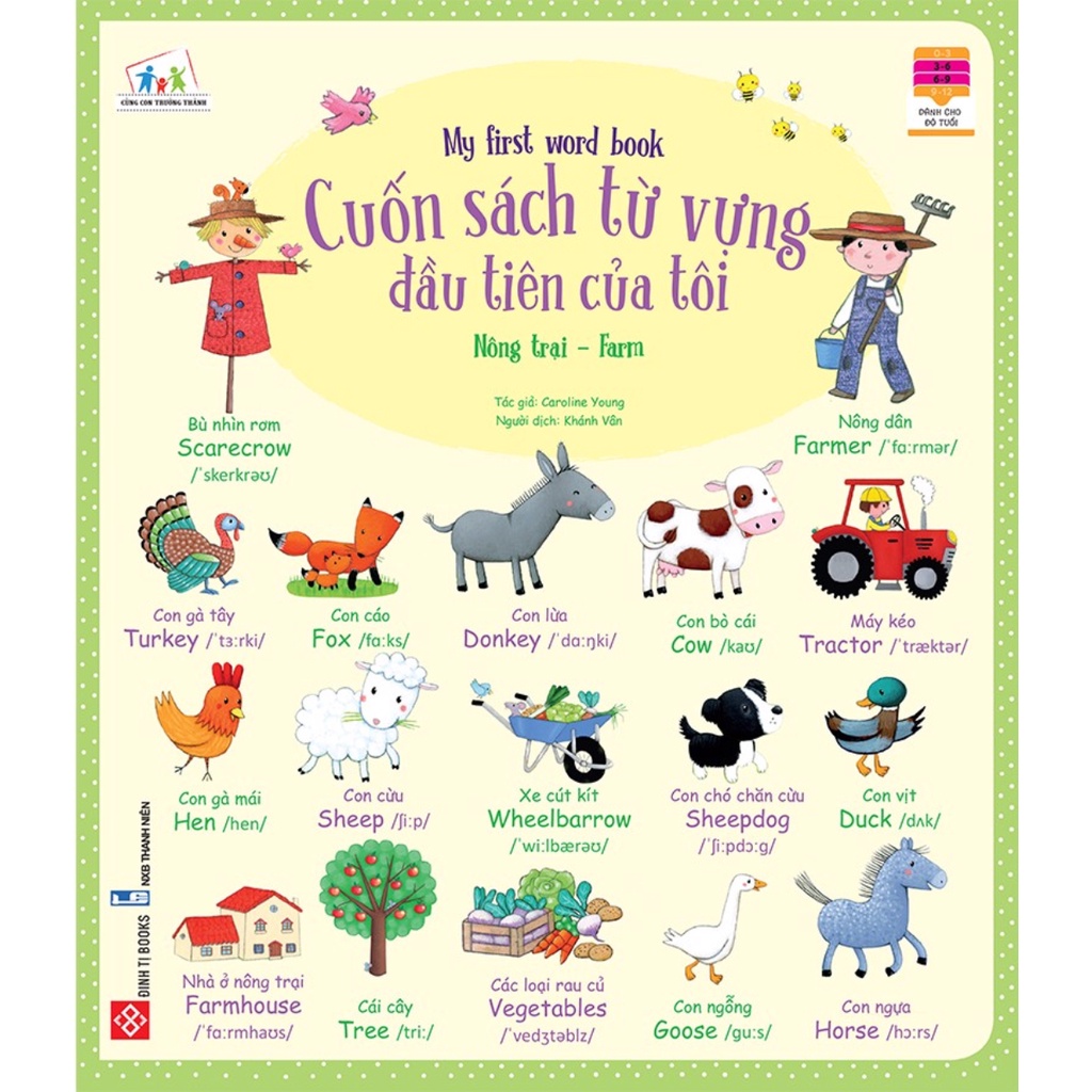 Sách - Cuốn Sách Từ Vựng Đầu Tiên Của Tôi - My First Word Book - Nông Trại
