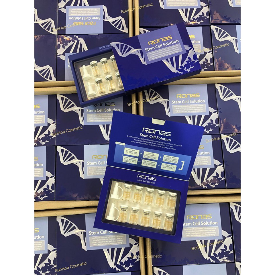 Tinh Chất Tế Bào Gốc Ronas Stem Cell Solution Mẫu Mới (1hộp)