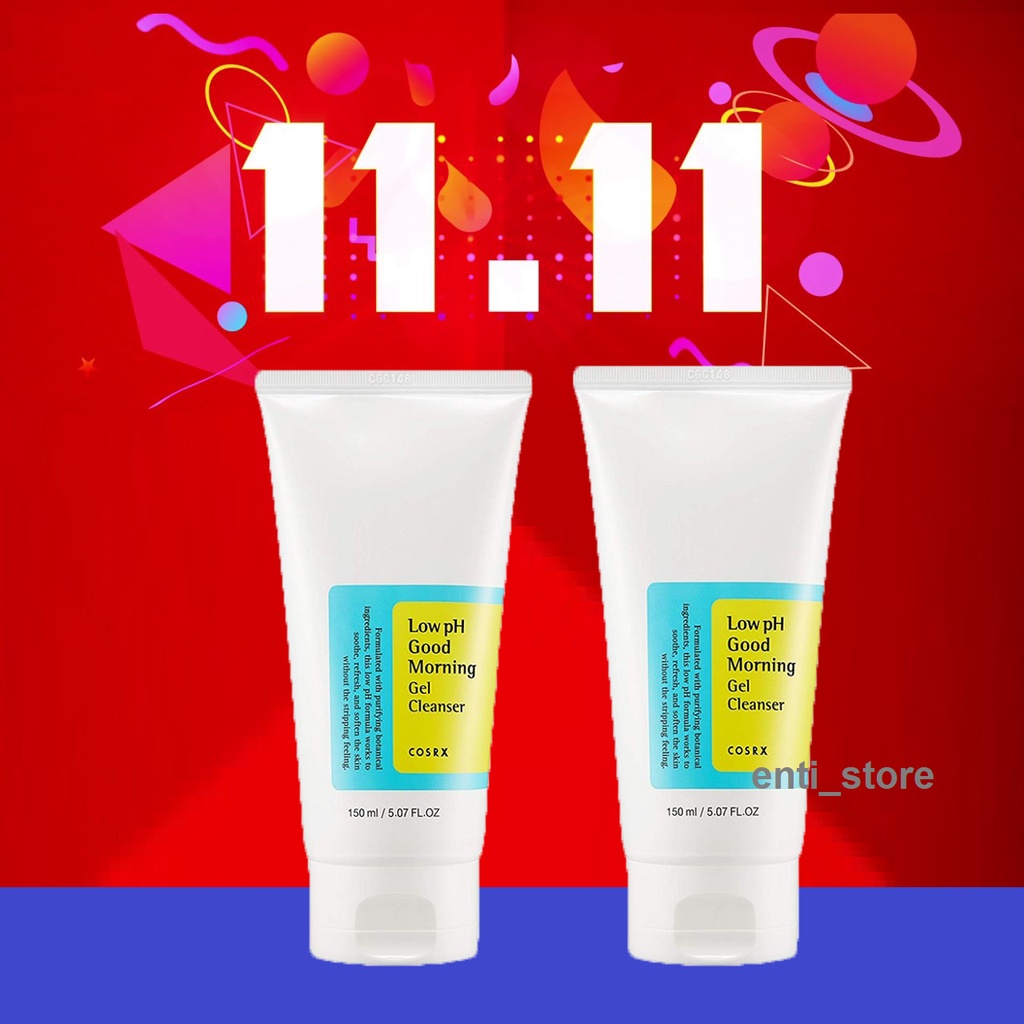Sữa Rửa Mặt Cosrx Low PH Good Morning Gel Cleanser Dạng Gel Chuẩn Chính Hãng