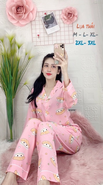 🌵 ĐỒ BỘ PIJAMA (FULLSIZE M-3XL) MẶC NHÀ, SAU SINH PIJAMA LỤA THÁI SIÊU MỀM GIÁ SIÊU SỐC 🌵 | BigBuy360 - bigbuy360.vn