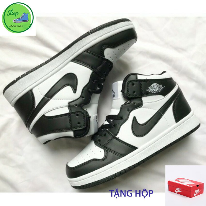 Giày thể thao jordan 1 đen trắng cao cổ thời trang, giày jd, giày thể thao97 - Hàng nhập khẩu