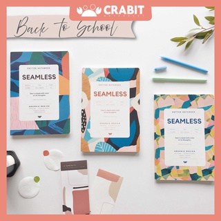 Back to school - Combo 6 vở kẻ dot Seamless 120 trang & 2 bút bi nước chủ đề