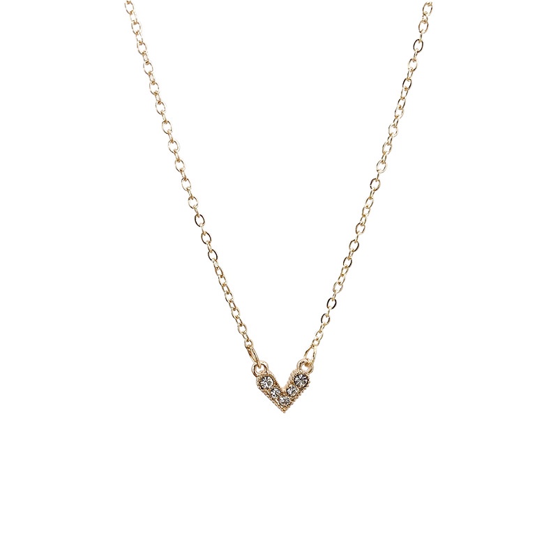 Vòng cổ Hình Chữ V Đính Đá Sang Trọng Cho Nữ