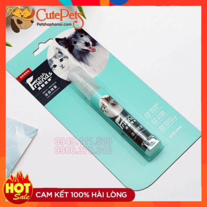 Xịt thơm miệng chó mèo 14ml - Phụ kiện thú cưng Hà Nội