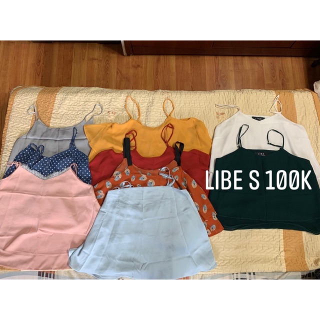 Thanh lý áo 2 dây đủ màu, size S, thương hiệu local brand như Libe, Tubycatu, Jelook, hàng new like 98%, TP. Hồ Chí Minh