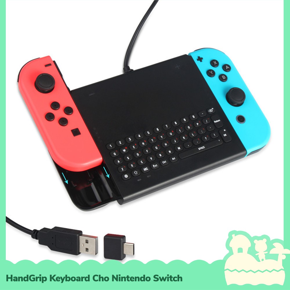 [Sẵn VN - NowShip] Dobe Phụ Kiện Tay Cầm Hand Grip Keyboard Joycon Cổng USB hoặc Type C Cho Nintendo Switch NS