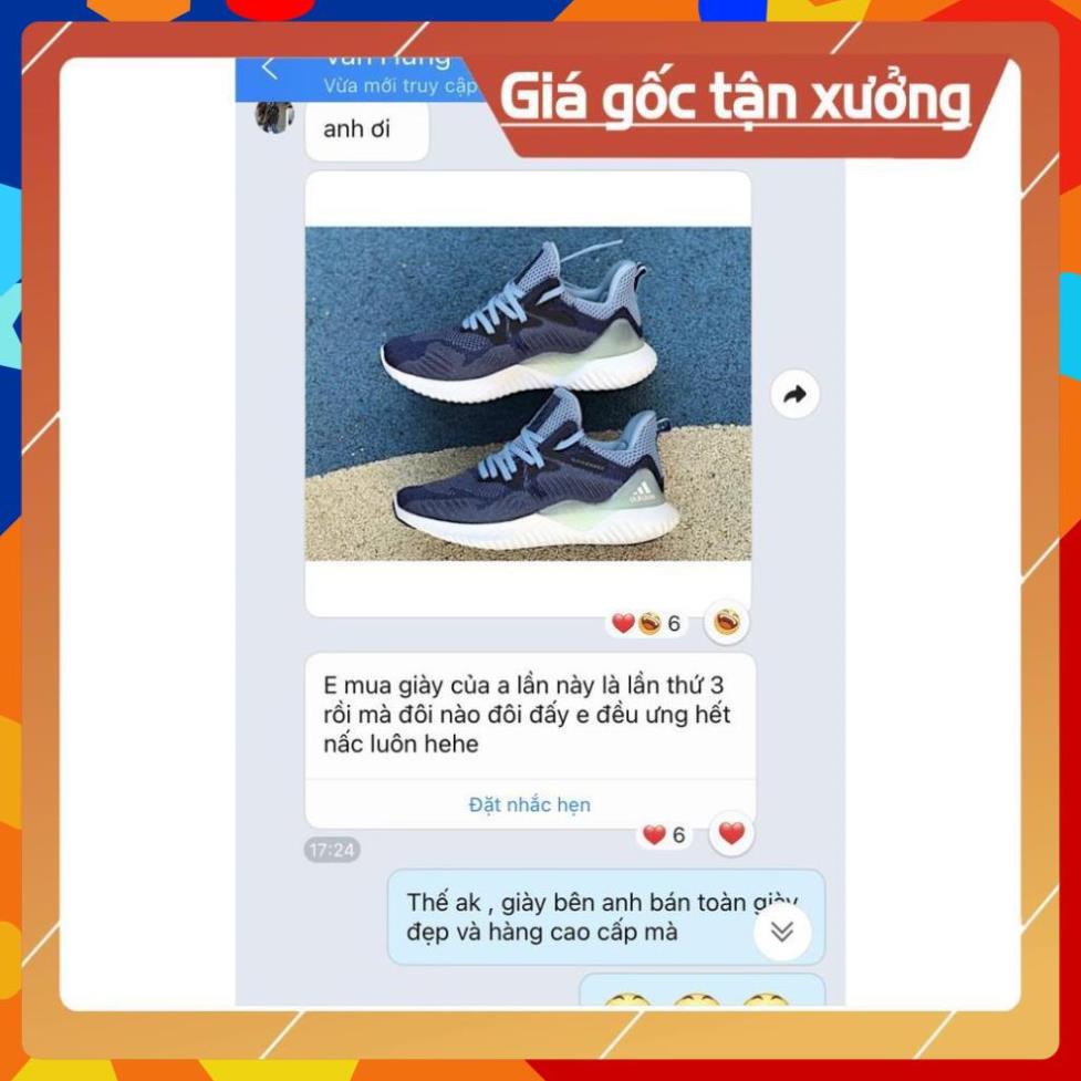 [FreeShip+Giá Hủy Diệt] Giầy Alphabounce xịn sò Full phụ kiện, Giày Sneaker Alphabounce xanh dương , Hót trend