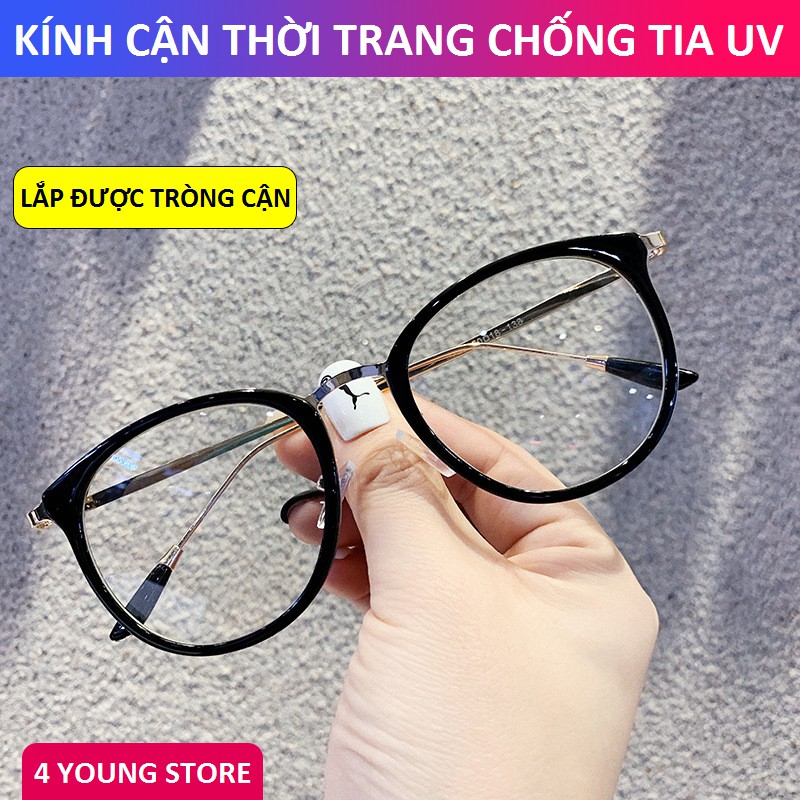 Kính cận thời trang gọng tròn cá tính phong cách Hàn Quốc - Kính giả cận Unisex 014 | WebRaoVat - webraovat.net.vn