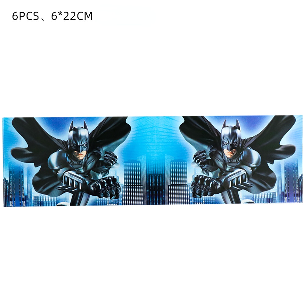 Bộ Dụng Cụ Ăn Uống Dùng Một Lần In Họa Tiết Batman Dành Cho Trẻ Em