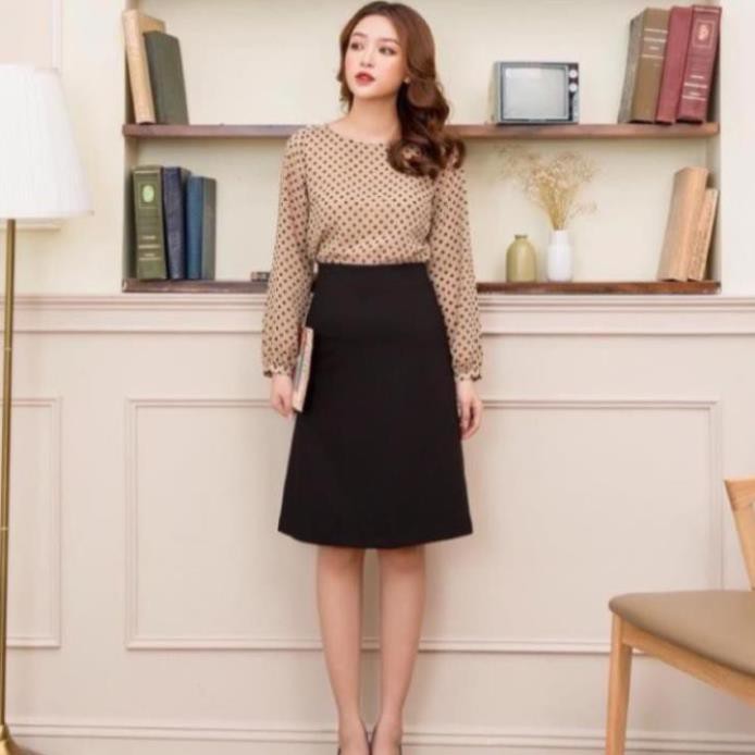 Chân váy chữ a dài ngang gối hàng mới_998 | BigBuy360 - bigbuy360.vn