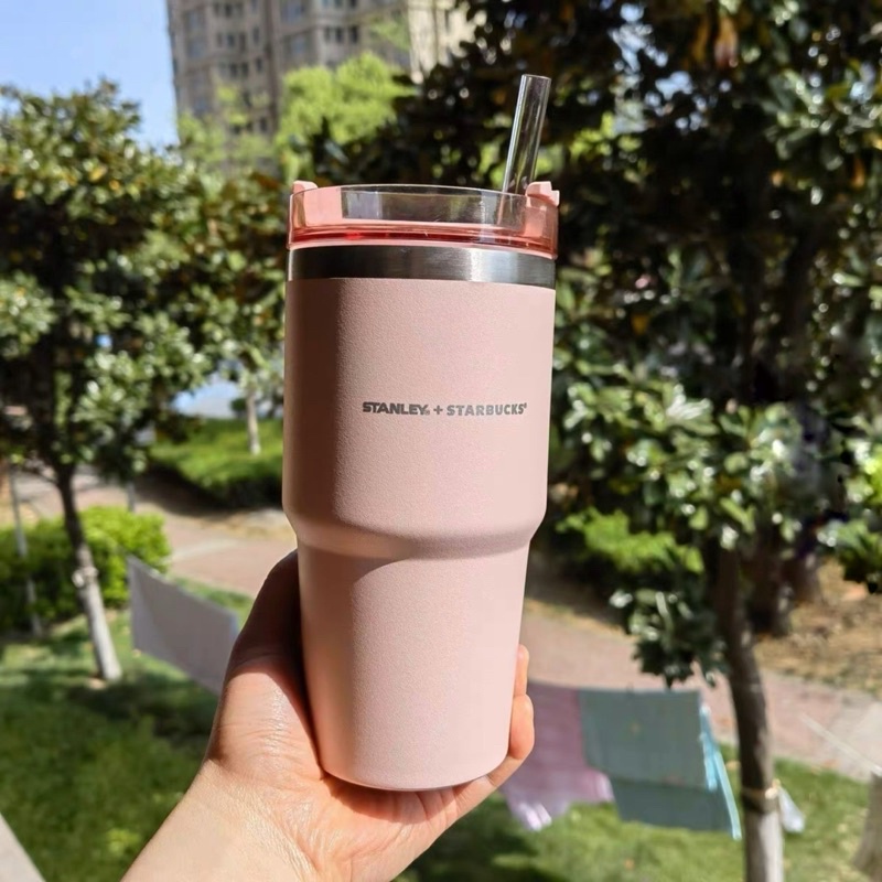 Ly giữ nhiệt STARBUCKS X STANLEY Hồng Pastel Dung tích 590ml