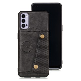 Case For Oppo Reno 4 pro Double buckle leather protective cover