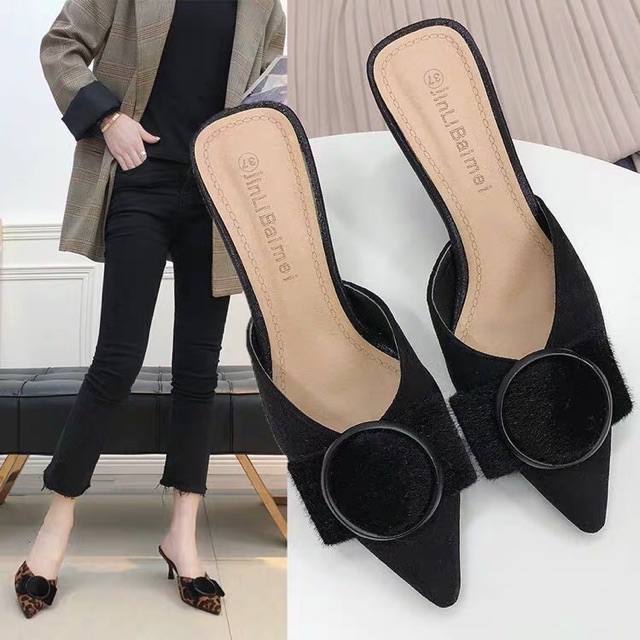 Sục nữ da lộn đế 6.5cm