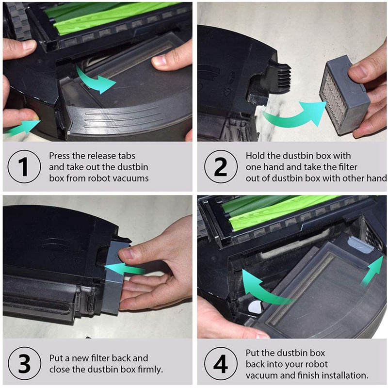 Bộ Phụ Kiện Bổ Sung Cho iRobot Roomba E and I Series E5 (E5154) I7 (I7156) I7 + (I7556)