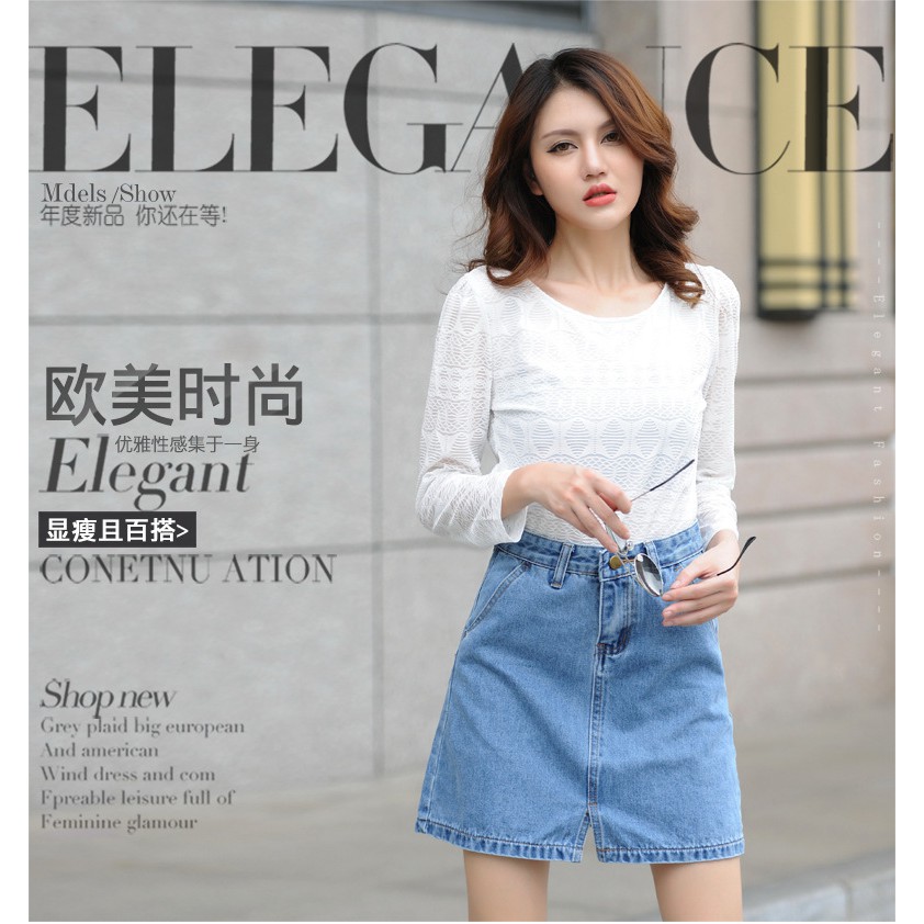 Chân váy jean dáng chữ A | BigBuy360 - bigbuy360.vn