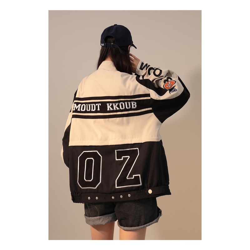 Áo Khoác Bóng Chày Phong Cách Retro Mỹ Thời Trang Xuân Thu Dành Cho Nam Nữ