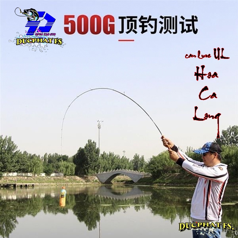 Cần Câu UL Giá Rẻ ( HOACALONG ), Cần UL Cán Gỗ câu Lure , câu suối, cháp