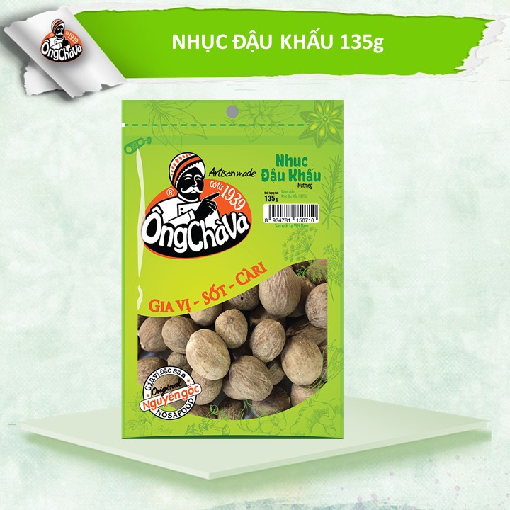 Nhục đậu khấu Ông Chà Và 135gram (Nutmeg)