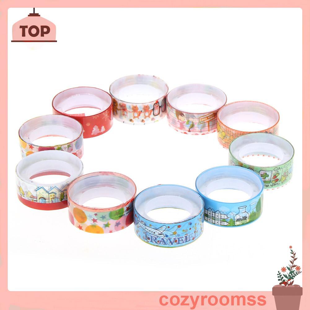 Cozyroomss 10pcs 1.5cmx2.5m Paper Tape
