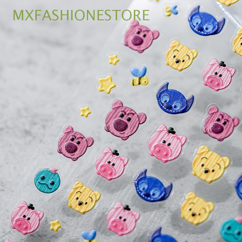 Miếng dán móng tay trang trí nghệ thuật 5d hình nhân vật hoạt hình dễ thương DIY