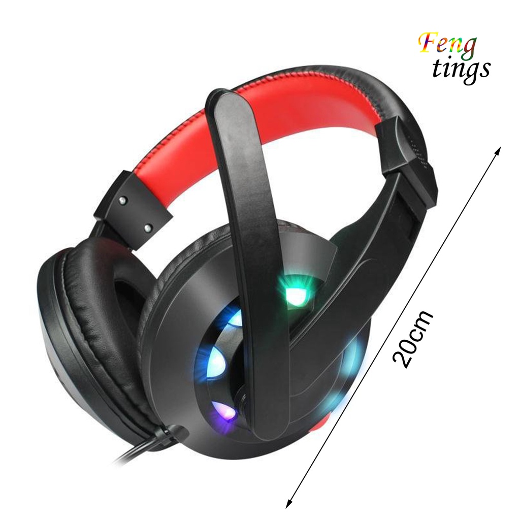 【FT】A65 Headphone Wired Luminous Mini Gaming Headphone for Computer