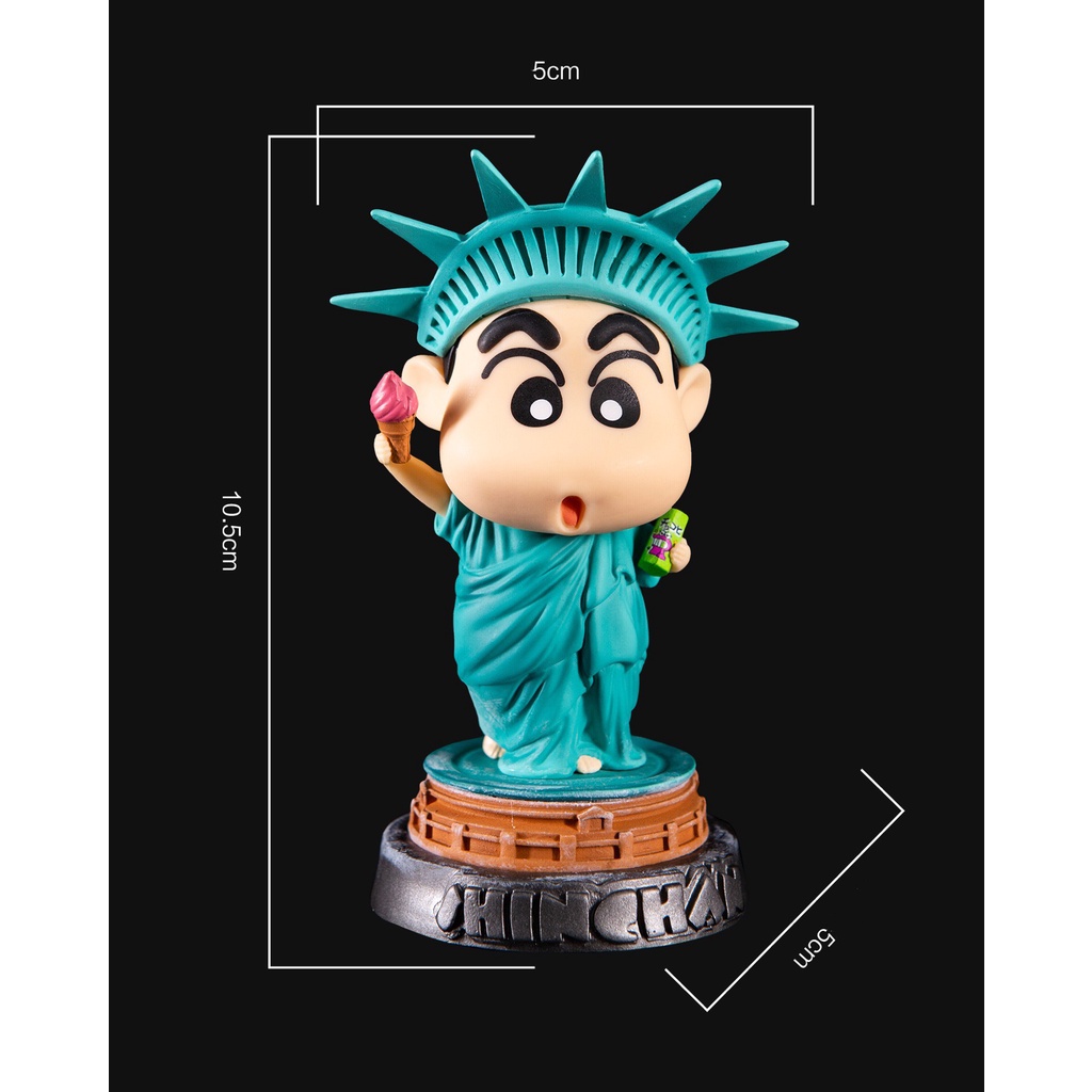 Mô hình Shin cosplay thần tự do dễ thương trang trí bàn làm việc, quà tặng