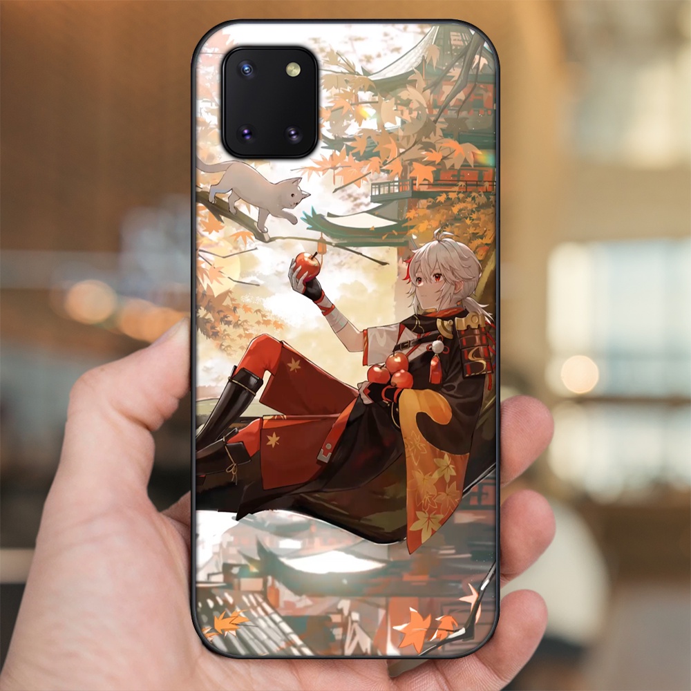 Ốp lưng Samsung Note 10 Lite viền đen in hình Kazuha Genshin Impact