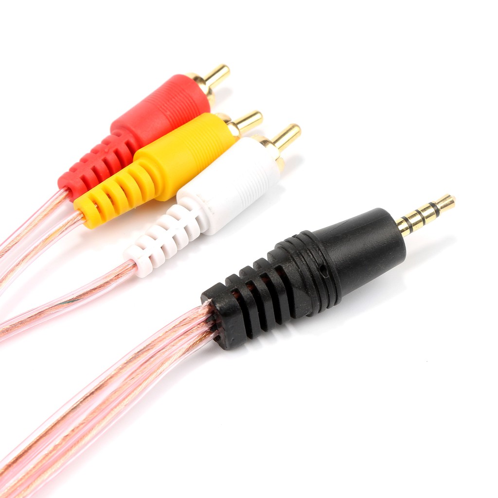 【1.5m/3m/5m/10m】Cáp chuyển đổi 3.5mm - 3 RCA chất lượng cao