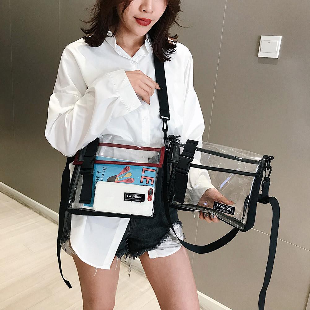 Túi đeo chéo nhựa PVC trong suốt thời trang cho nam nữ | BigBuy360 - bigbuy360.vn