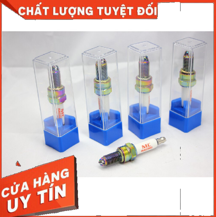 Bugi độ 3 chấu MC Racing chân ngắn, chân dài cho mọi loại xe máy.