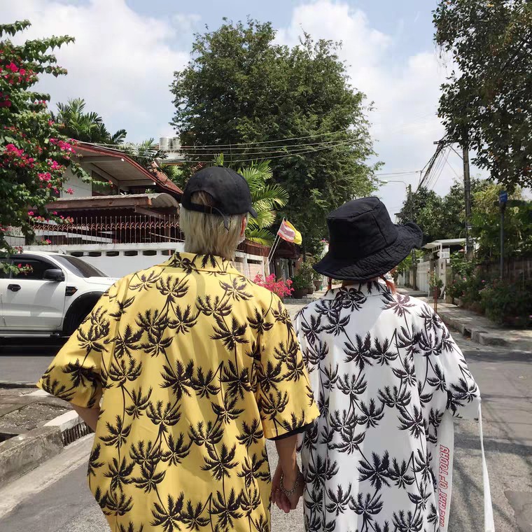 SƠ MI HOA LÁ ĐI BIỂN NHÓM LỚP, SƠ MI HOẠ TIẾT HAWAIL | BigBuy360 - bigbuy360.vn