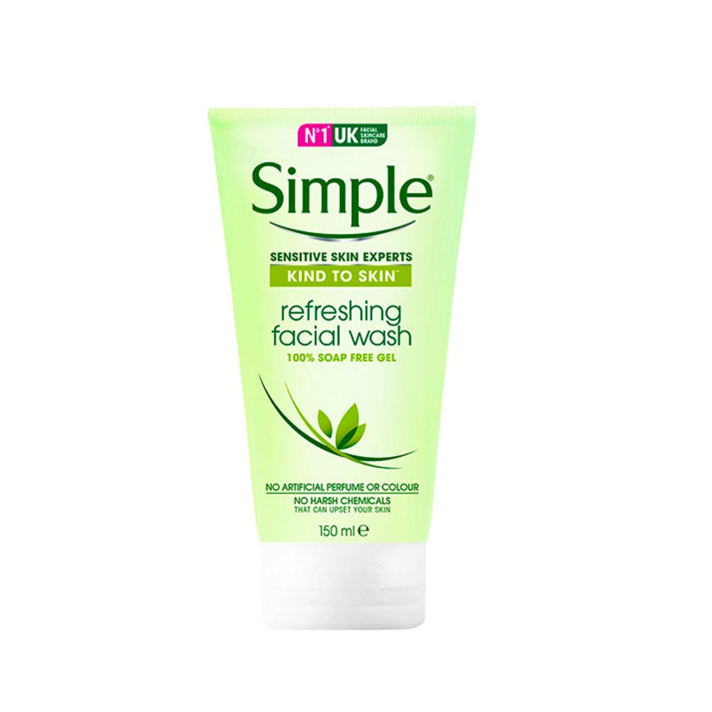 Sữa Rửa Simple Kind To Skin Refreshing Facial Wash 150ml 𝐌𝐢𝐧.𝐒𝐭𝐨𝐫𝐞Ⓡ | BigBuy360 - bigbuy360.vn