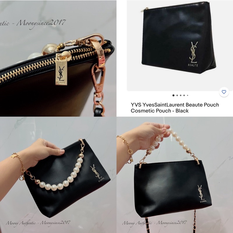 Bóp đựng đồ trang điểm Ysl đen gift