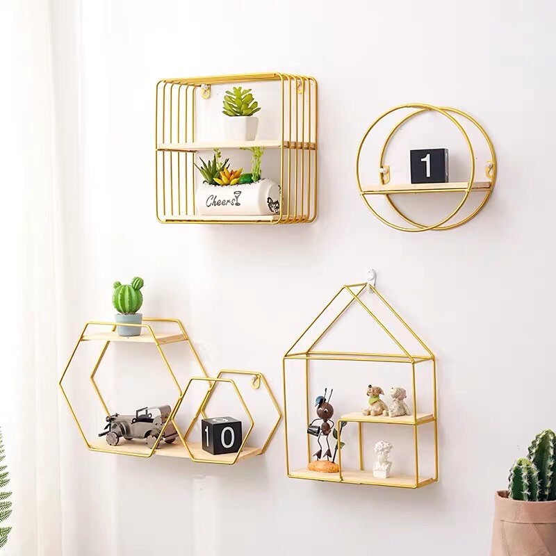 KỆ treo tường- kệ gỗ trang trí,chất liệu thép pha gỗ decor, trang trí nhà cửa, để đồ siêu xinh