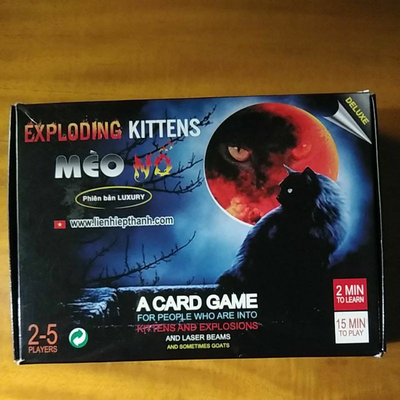 Bộ Boardgame Mèo Nổ cơ bản cho 2-5 người chơi