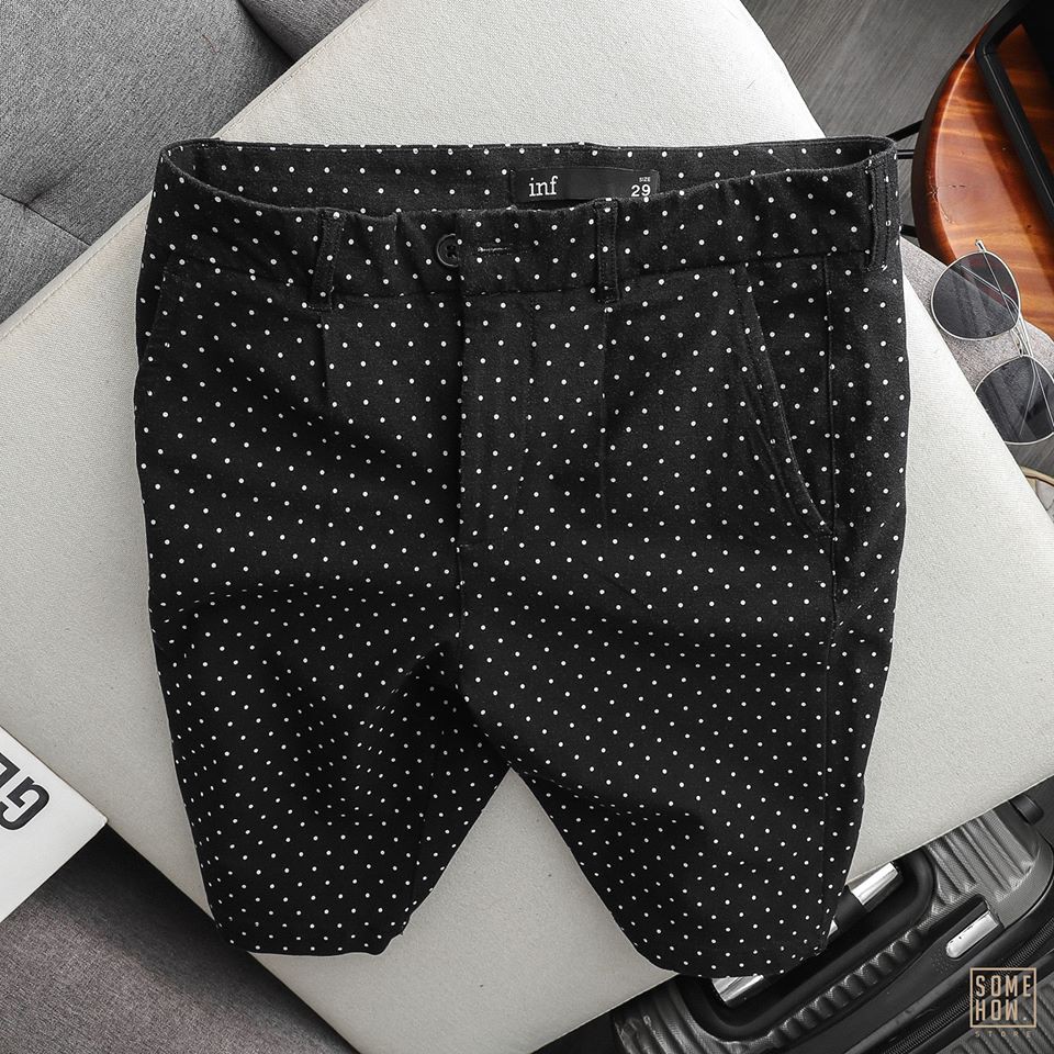 Quần Đùi Kaki Nam INF Họa Tiết 4 Màu, Chất Vải Kaki Dày Dặn QD005131, SOMEHOW