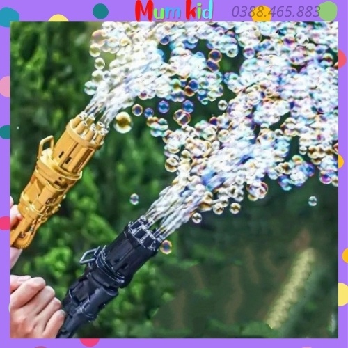 Đồ chơi trẻ em súng bắn bong bóng xà phòng 8 nòng siêu mạnh cho bé vận động vui nhộn giảm xả stress MUMKID 10