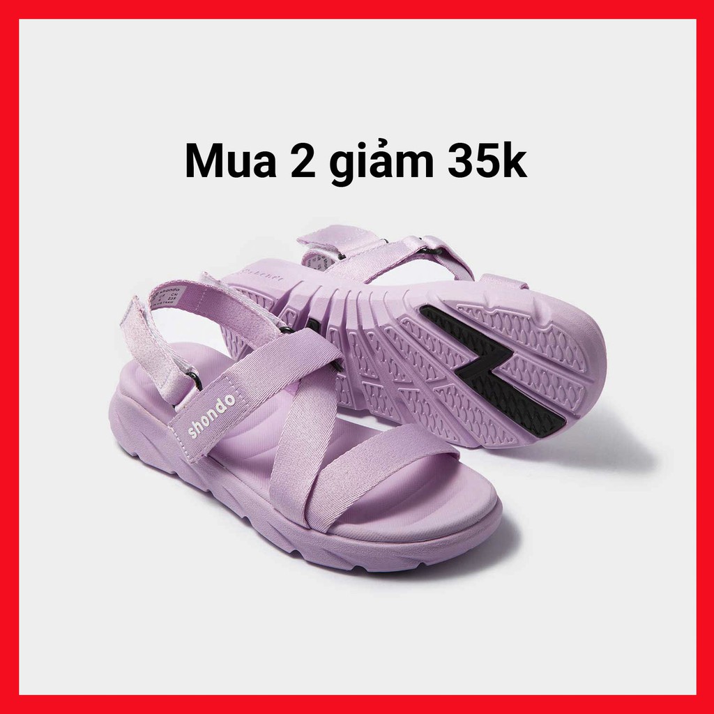 | RẺ ĐẸP NHẤT | Giày Sandals SHONDO F6 Sport – F6S204-màu tím . HOT 2020