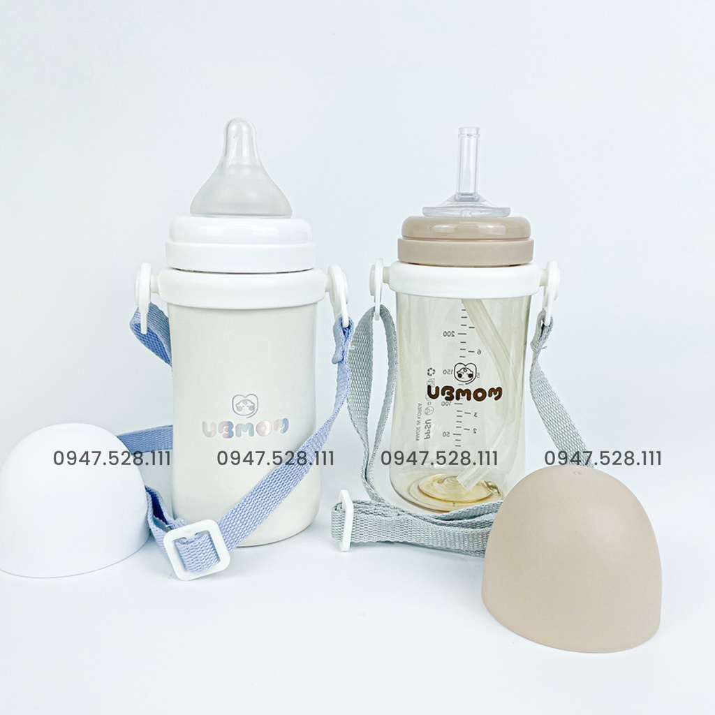Vòng đeo dây đeo bình sữa Ubmom - vừa với tất cả các bình cổ rộng như Moyuum, Grosmimi, Bebepick, Mother K