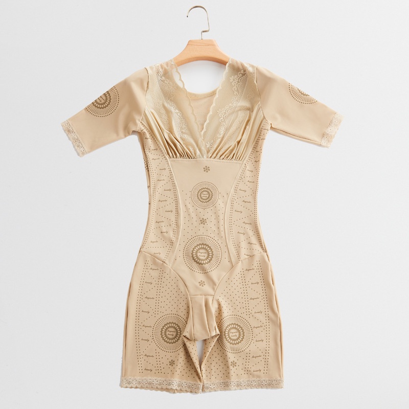 Áo Liền Quần Ngắn Tay Hở Đáy Định Hình Cơ Thể Phong Cách Mới