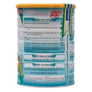 Sữa bột Gigo Opti Grow 900g