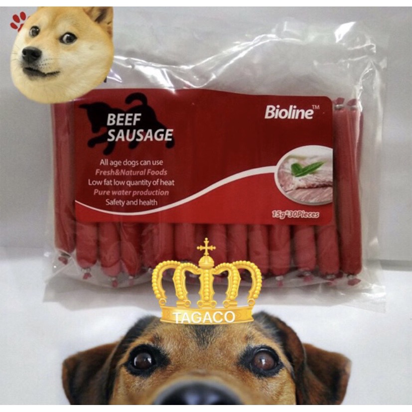 XÚC XÍCH CHO CHÓ MÈO NGON  BỔ SUNG ĐẦY ĐỦ VITAMIN KHOÁNG CHẤT