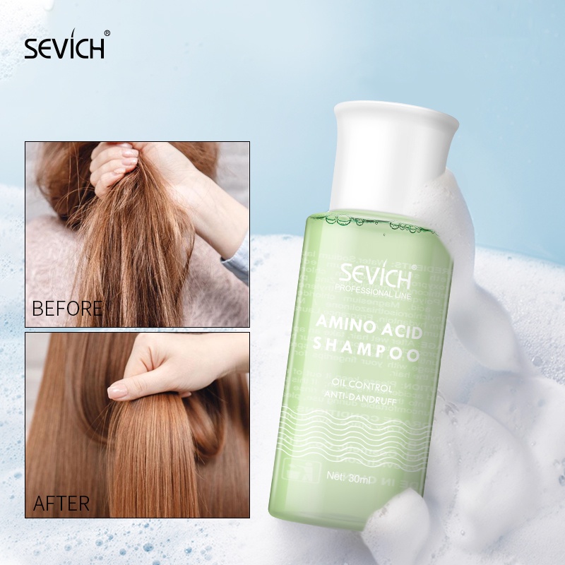 Combo Gội 30ml, Xả 30ml Dầu gội Sevich Chuyên nghiệp chuẩn Salon cho tóc chắc sạch, khỏe, mềm mượt,Dễ dàng mang theo