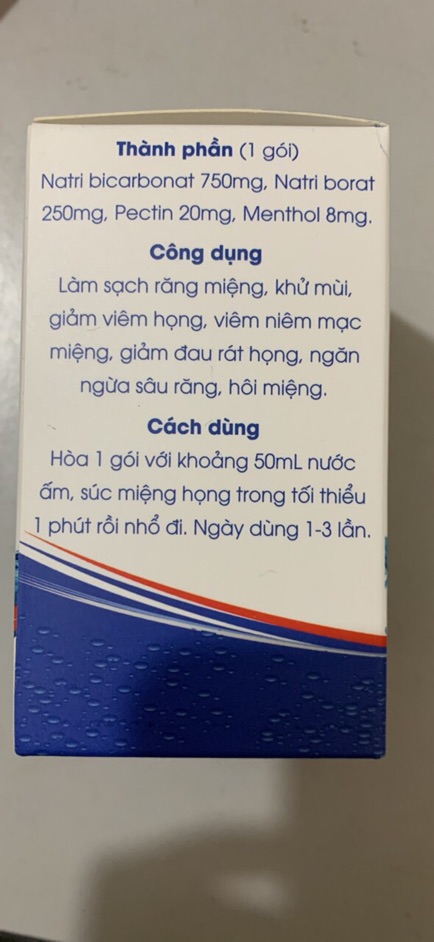 Muối xúc họng , miệng BBM plus CÁT LINH 30 gói