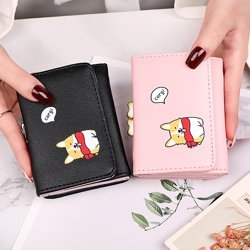 Ví nữ đựng tiền nhiều ngăn 547  chất da retro phong cách thanh lịch