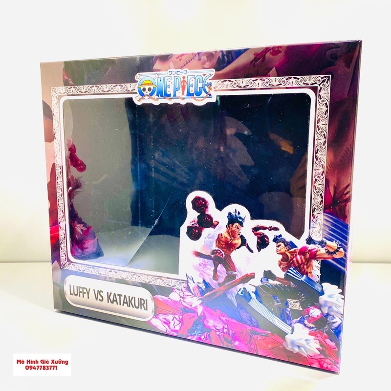 Mô Hình Monkey D.Luffy gear 4 Snake Man đại chiến với Charlotte Katakuri Tư Lệnh Ngọt Cao 24cm - Figure Tượng One Piece