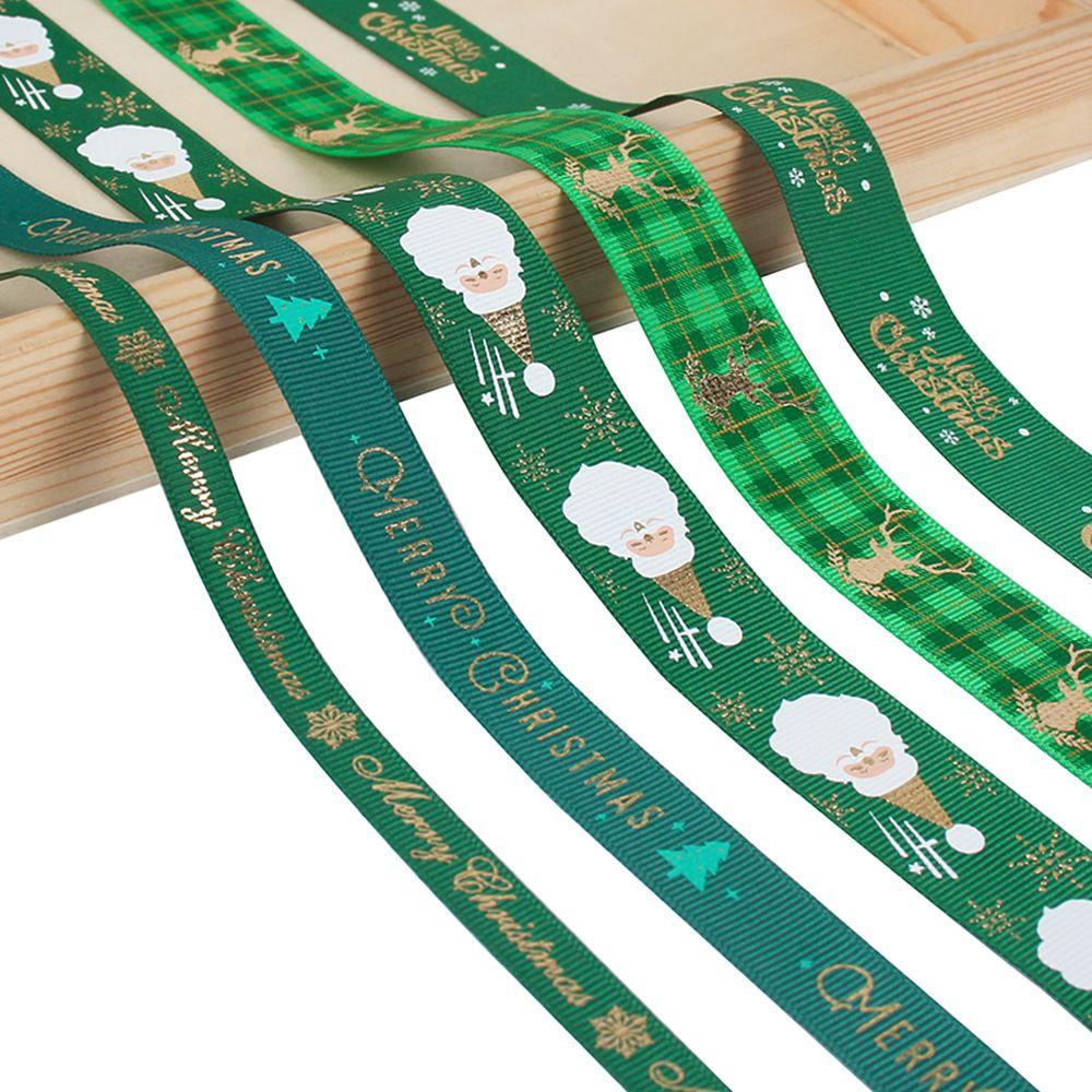 Cuộn Dây Ruy Băng Polyester 5Yards Dùng Gói Quà Giáng Sinh DIY